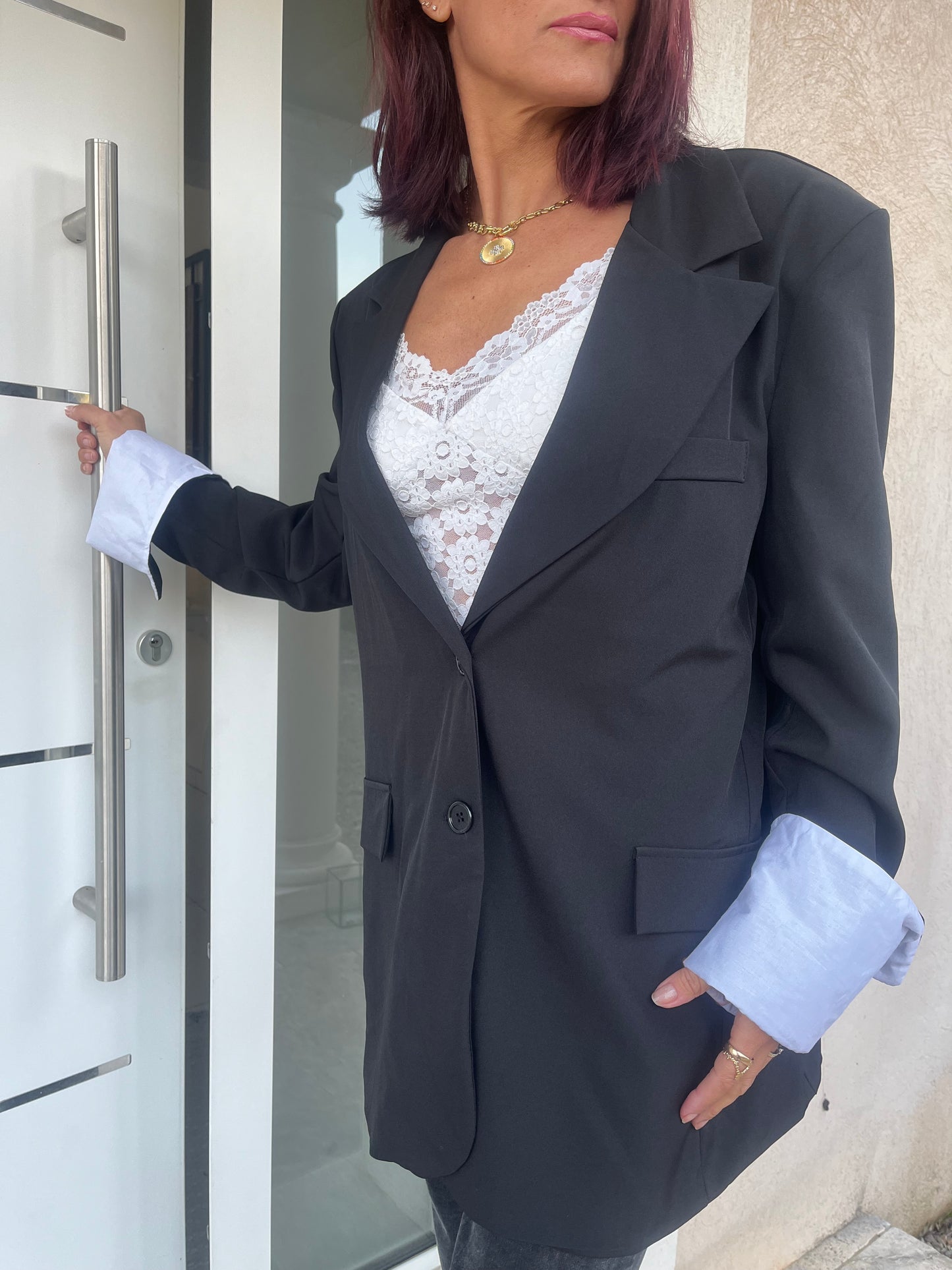 Blazer oversize noir